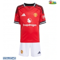 Manchester United Hjemmedraktsett Barn 2025-26 Kortermet (+ Korte bukser)